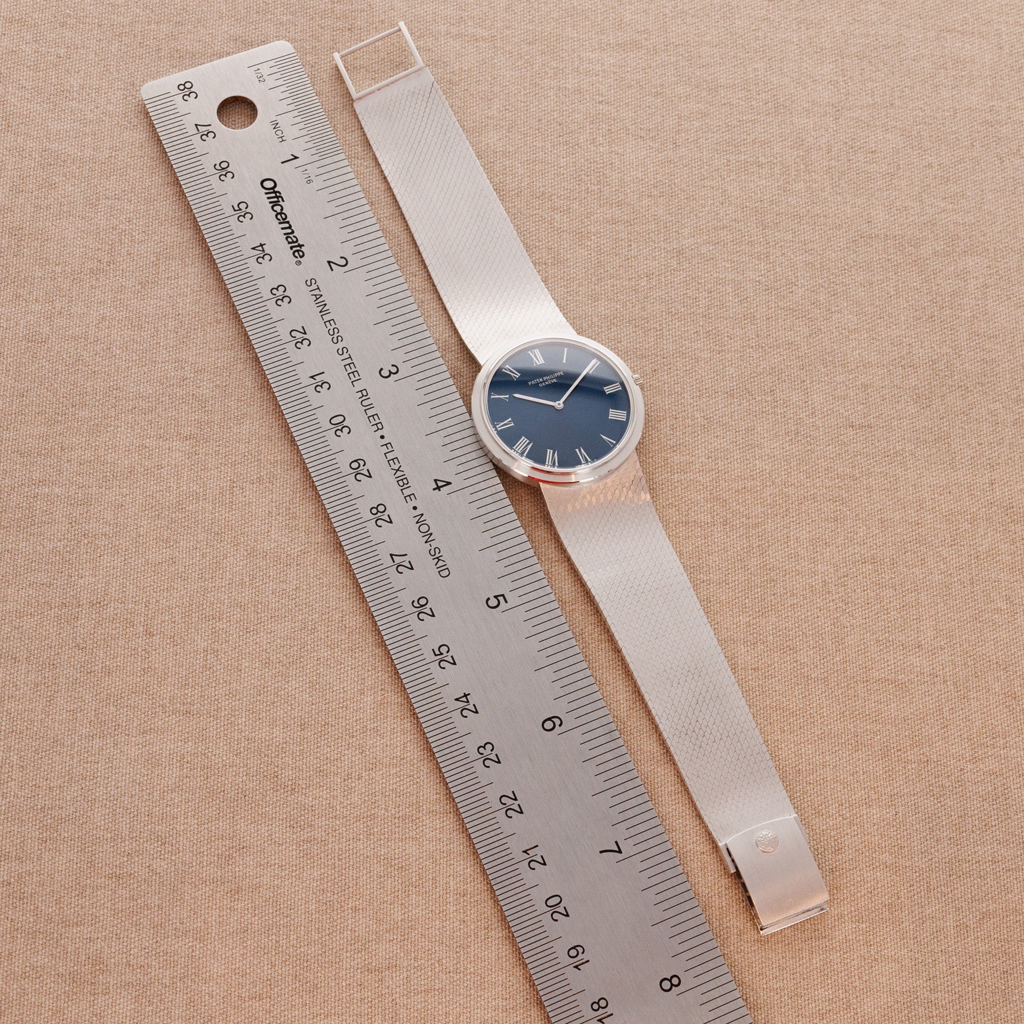 Patek Philippe - Patek Philippe White Gold Calatrava Bracelet Watch Ref. 3606 - The Keystone Watches