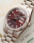 Rolex - Rolex White Gold Day Date Ref. 118239 with Cherry Dial - The Keystone Watches