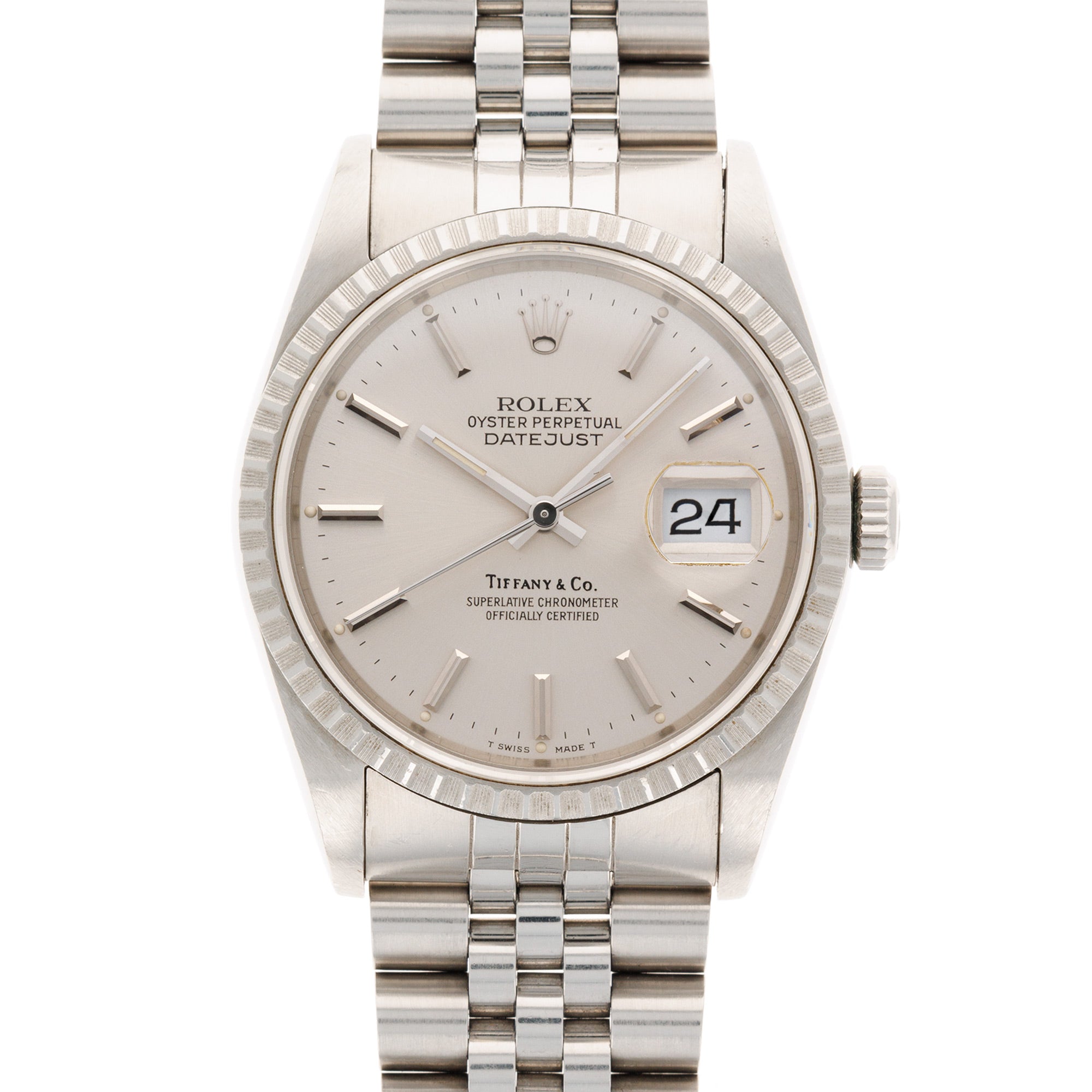 Rolex Steel Datejust Ref. 16220 Retailed by Tiffany &amp; Co.