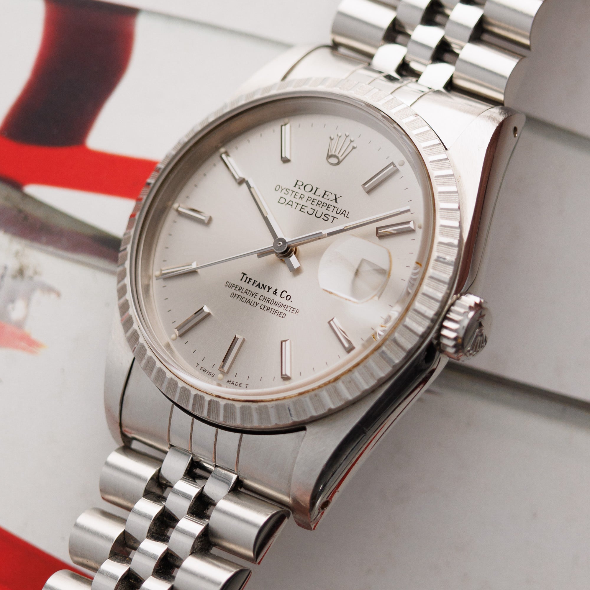 Rolex - Rolex Steel Datejust Ref. 16220 Retailed by Tiffany &amp; Co. - The Keystone Watches