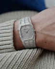 Audemars Piguet - Audemars Piguet White Gold Diamond Bamboo with Geometric Logo Dial - The Keystone Watches