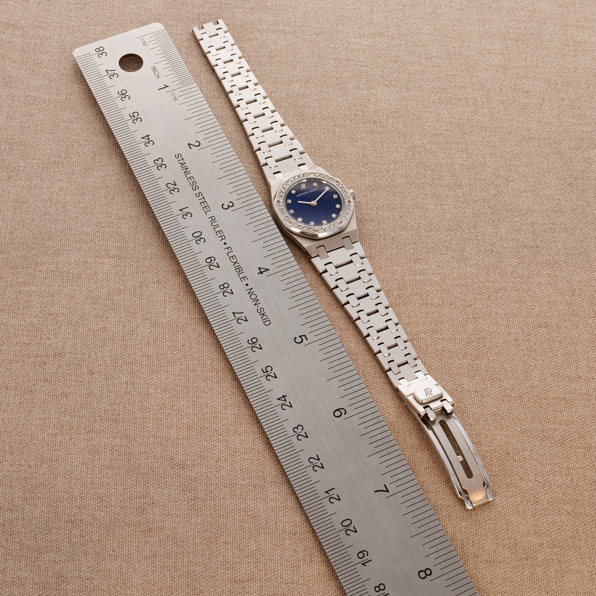 Audemars Piguet - Audemars Piguet White Gold and Diamond Royal Oak with Lapis Dials - The Keystone Watches