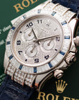 Rolex White Gold Daytona Ref. 116599 with Diamonds and Sapphires