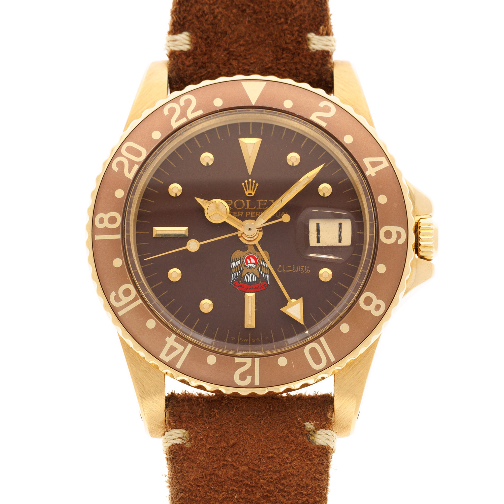 Rolex - Rolex Yellow Gold GMT-Master Ref. 1675 with UAE Emblem - The Keystone Watches