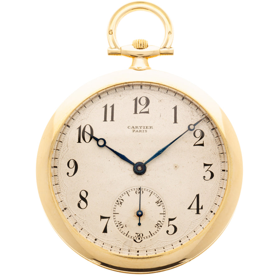 Cartier Yellow Gold Pocket Watch, European Watch & Clock Movement