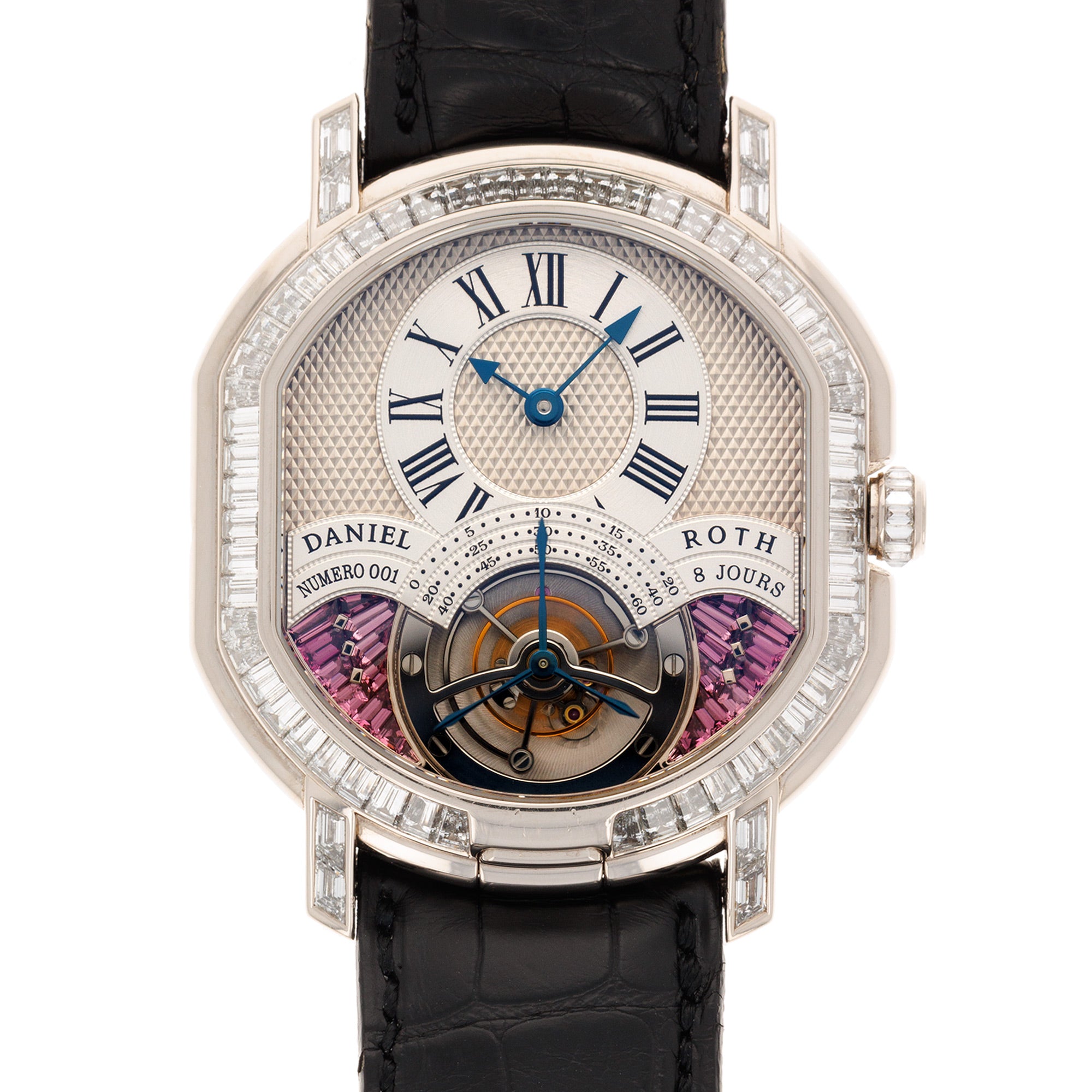 Daniel Roth - Daniel Roth 8-Day Double Face Tourbillon Diamond &amp; Sapphire Watch Ref. 197.x.60 - The Keystone Watches