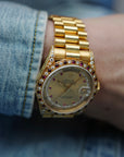 Rolex Yellow Gold Day-Date Ref. 18388 with Ruby & Diamond Bezel (NEW ARRIVAL)