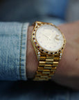 Rolex - Rolex Yellow Gold Day-Date Ref. 18388 with Ruby & Diamond Bezel (NEW ARRIVAL) - The Keystone Watches