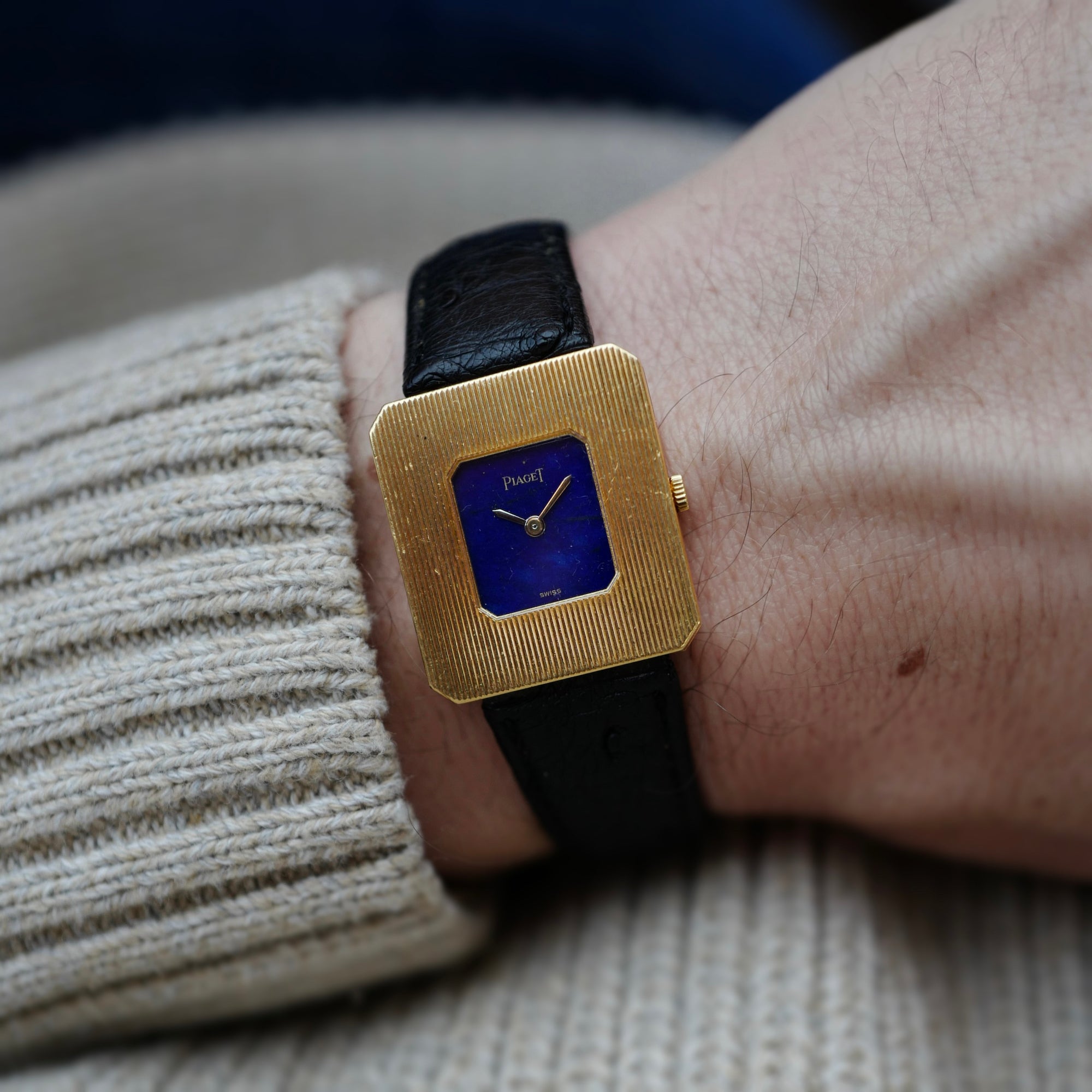 Piaget - Piaget Yellow Gold Protocole Ref. 99042 with Lapis Dial (NEW ARRIVAL) - The Keystone Watches