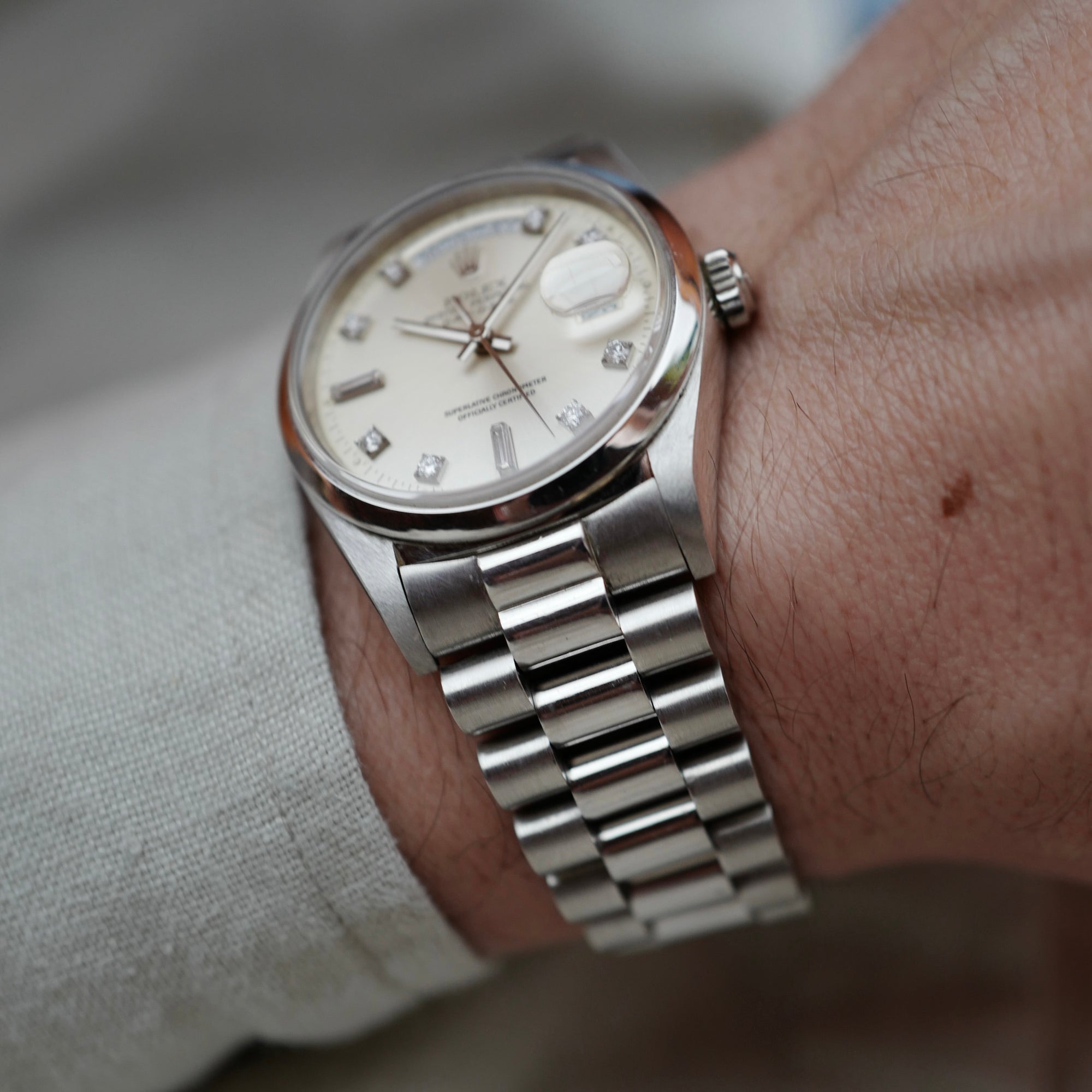 Rolex - Rolex Platinum Day Date Ref. 18206 (NEW ARRIVAL) - The Keystone Watches