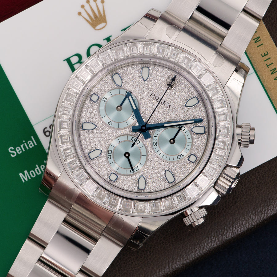 Rolex Platinum and Diamond Daytona Cosmograph Watch Ref. 116576