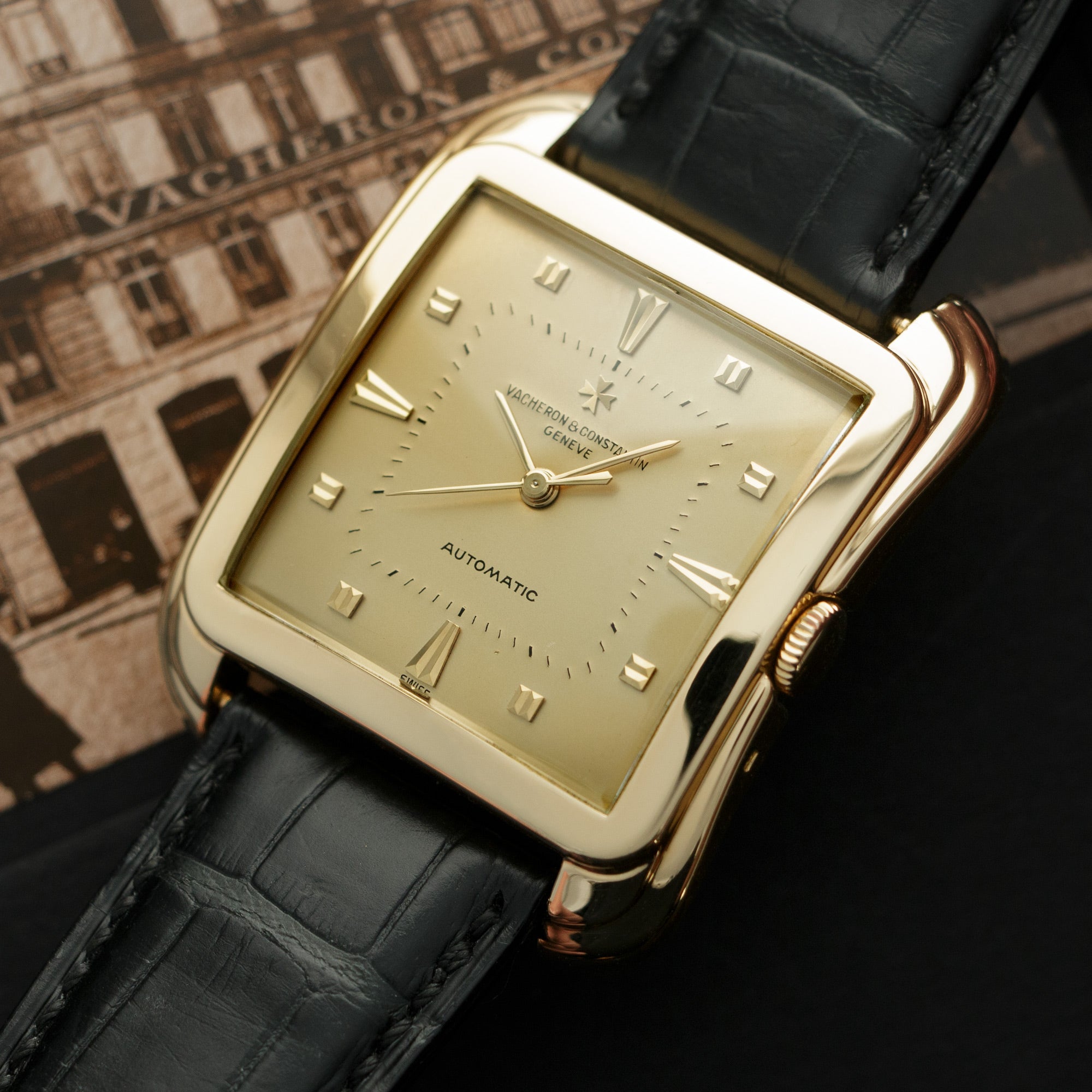 Vacheron Constantin - Vacheron Constantin Cioccolatone Yellow Gold Watch Ref. 4737 with Archive Paper - The Keystone Watches