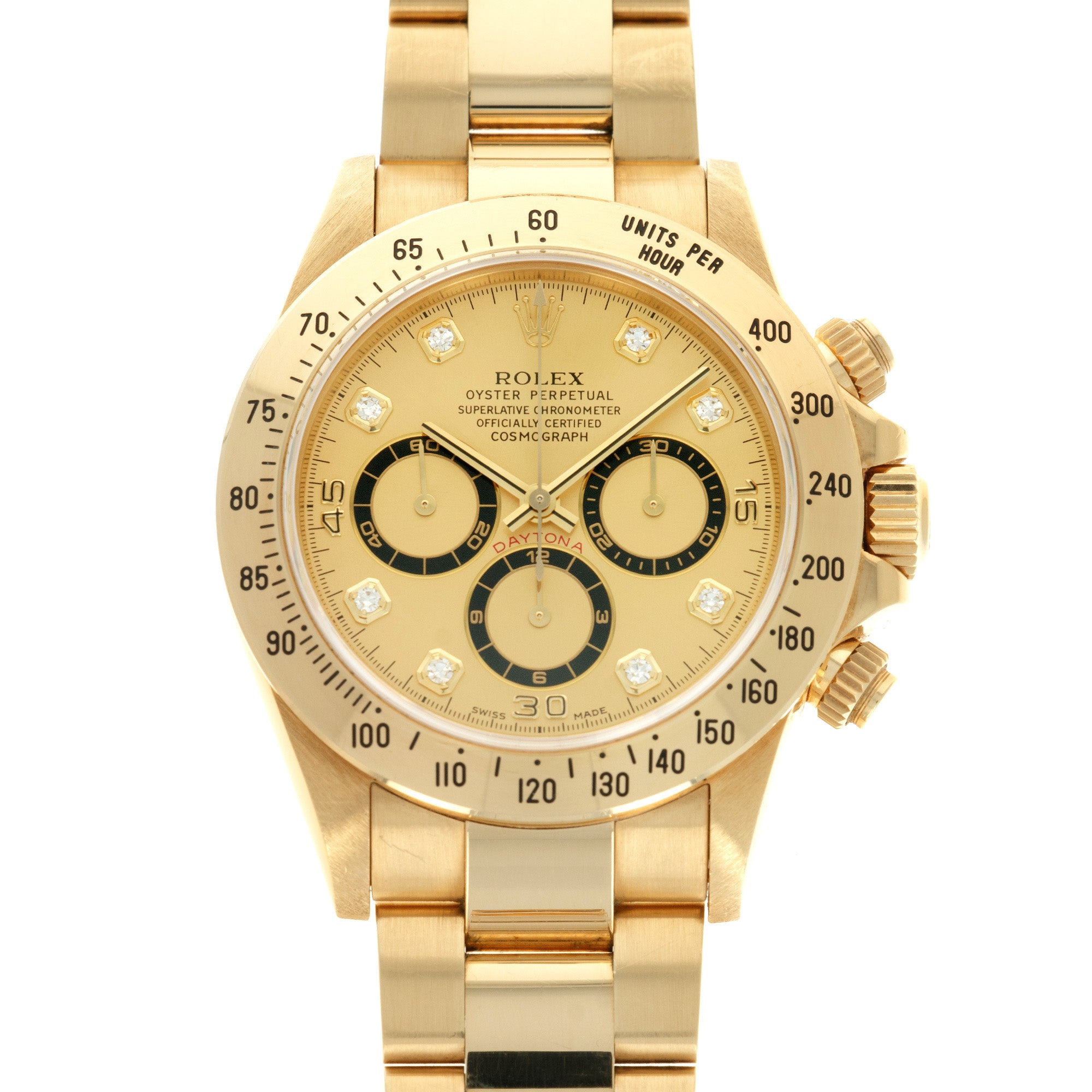 Rolex - Rolex Yellow Gold Cosmograph Daytona Zenith Watch Ref. 16528 with Original Box and Papers - The Keystone Watches