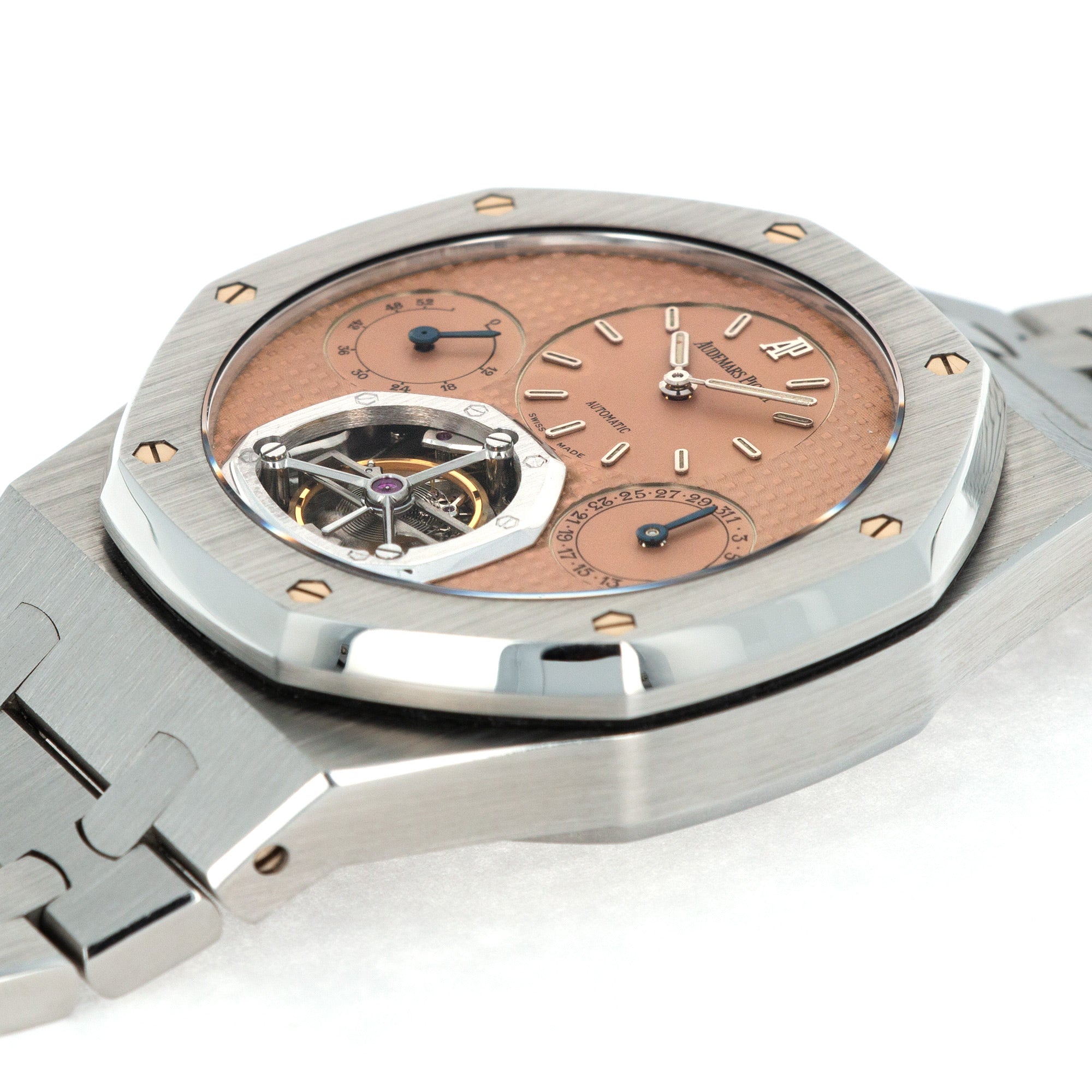 Audemars Piguet - Audemars Piguet Royal Oak Tourbillon Salmon Dial Watch Ref. 25831 - The Keystone Watches