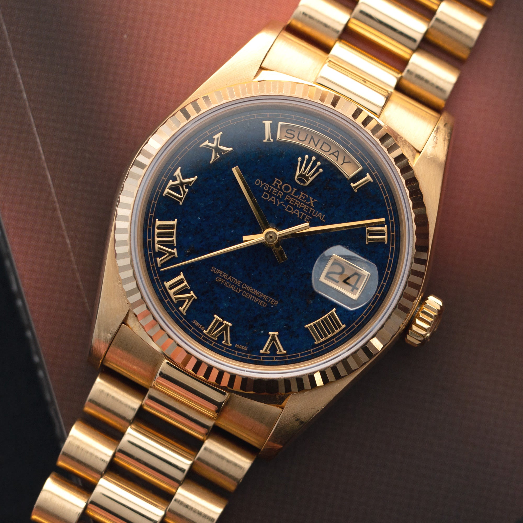 Rolex - Rolex Yellow Gold Day-Date Aventurine Dial Watch Ref. 18038 - The Keystone Watches