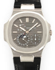 Patek Philippe - Patek Philippe White Gold Nautilus Moonphase Watch Ref. 5712 - The Keystone Watches