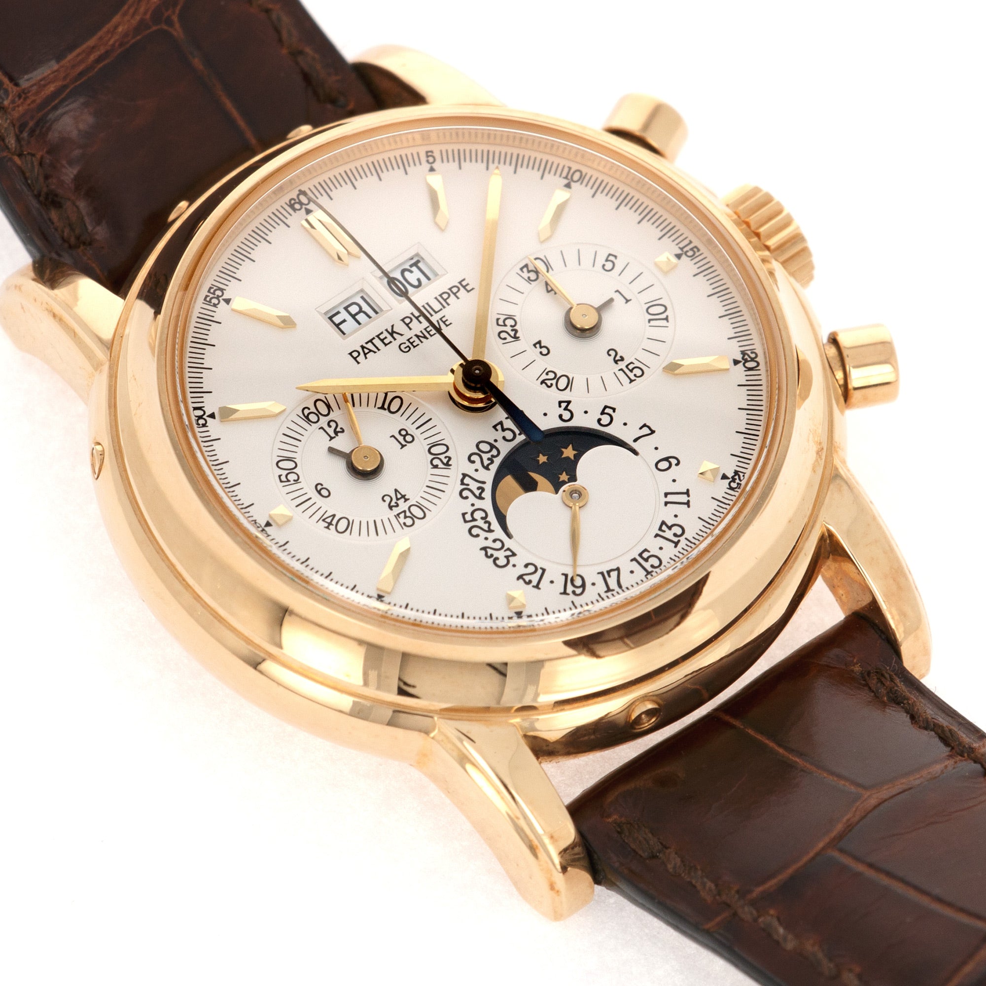 Patek Philippe - Patek Philippe Yellow Gold Perpetual Calendar Chronograph Watch Ref. 3970 - The Keystone Watches