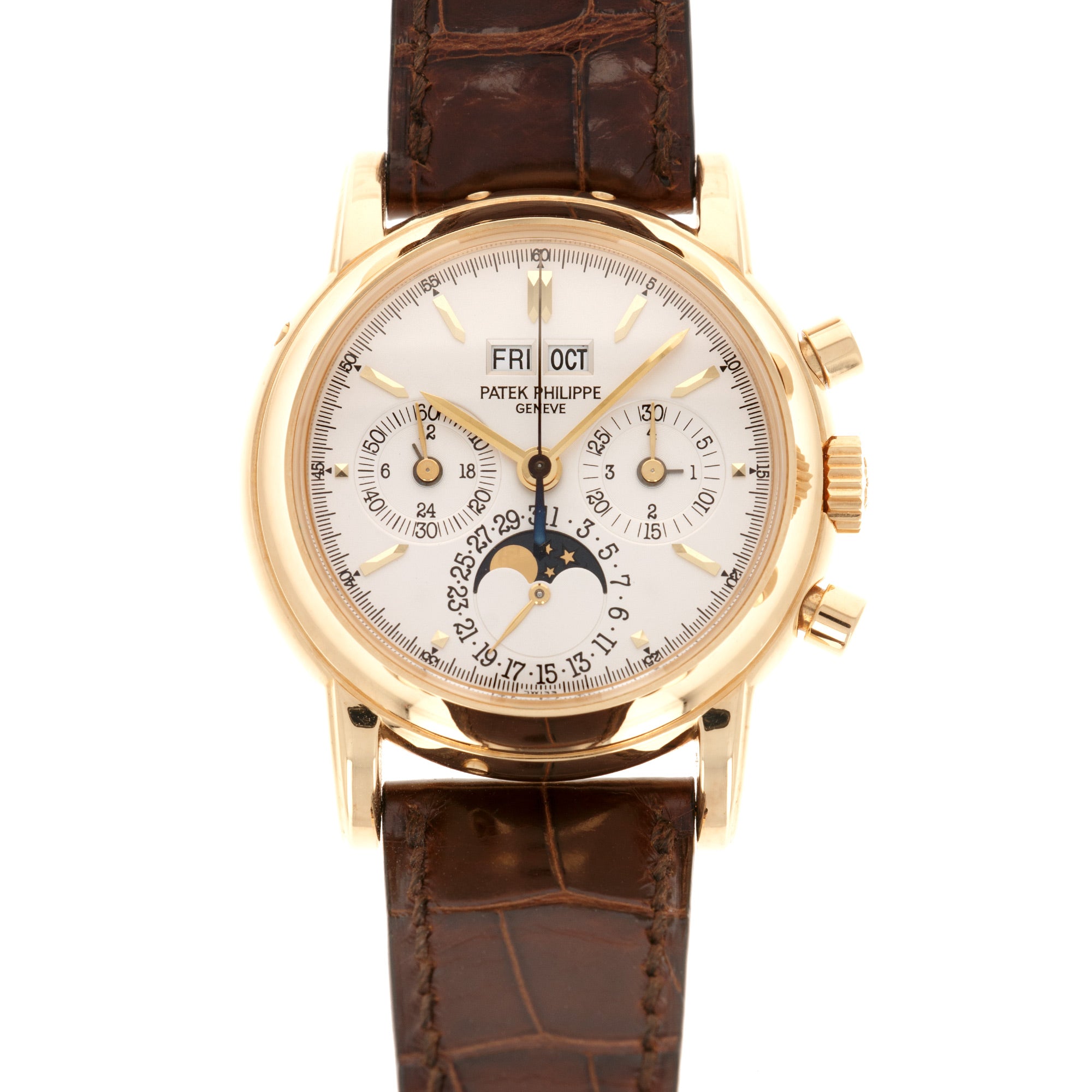 Patek Philippe - Patek Philippe Yellow Gold Perpetual Calendar Chronograph Watch Ref. 3970 - The Keystone Watches