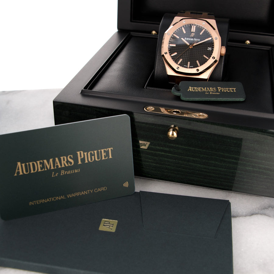 Audemars Piguet Rose Gold Royal Oak Watch Ref. 15500