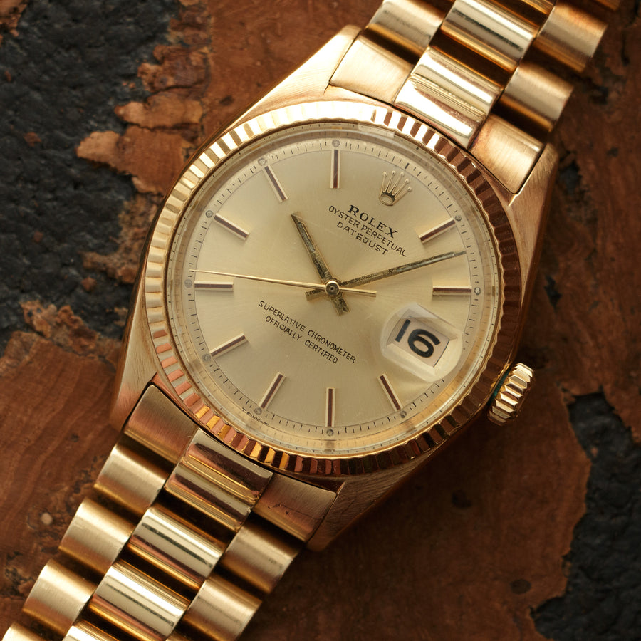 Rolex Yellow Gold Datejust Watch Ref. 1601, from 1967