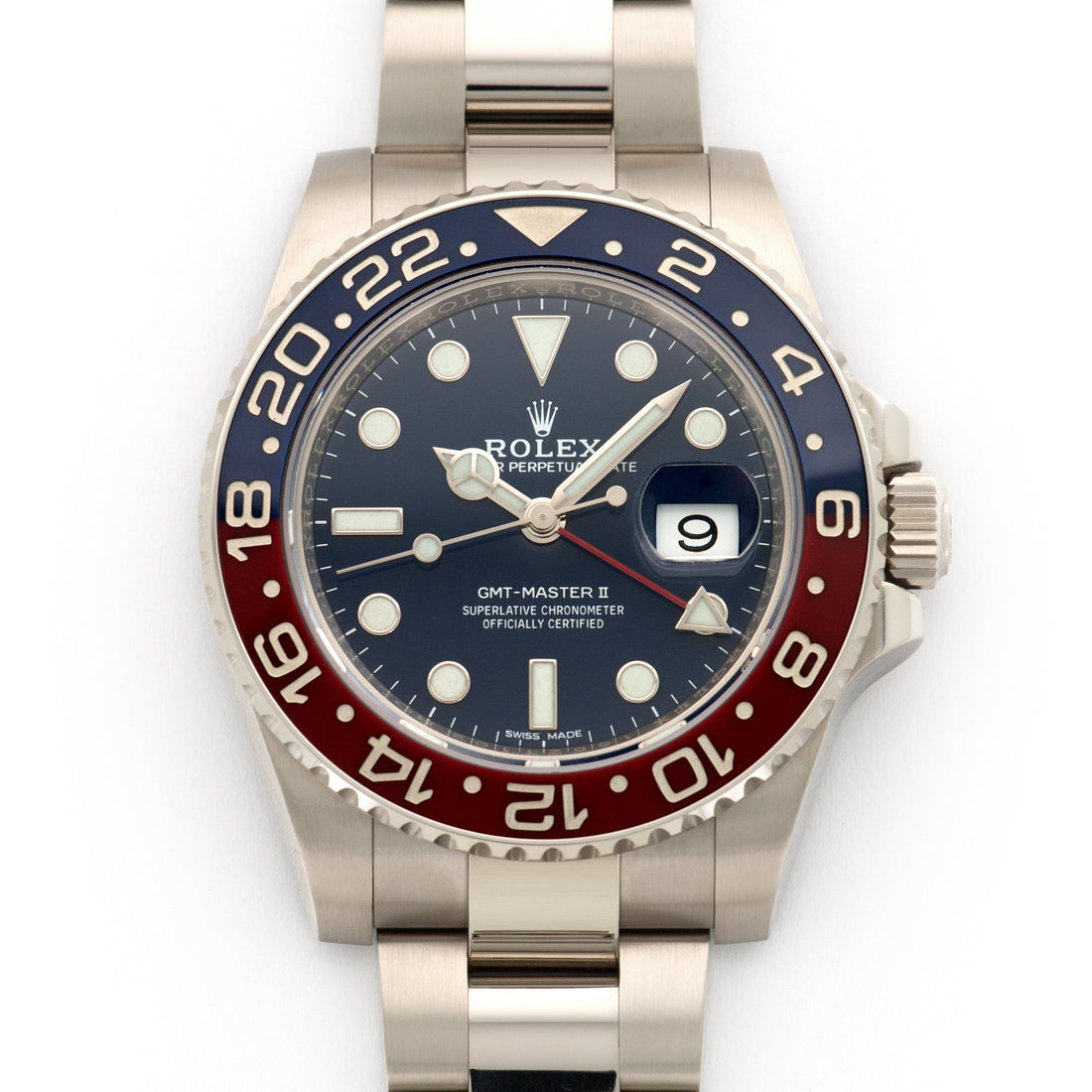 Rolex White Gold GMT-Master II Pepsi Watch Ref. 116719