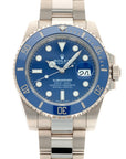 Rolex White Gold Smurf Submariner Watch Ref. 116619