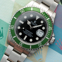 Rolex Anniversary Flat Four Submariner Ref. 16610, with Original Box and Papers New Old Stock