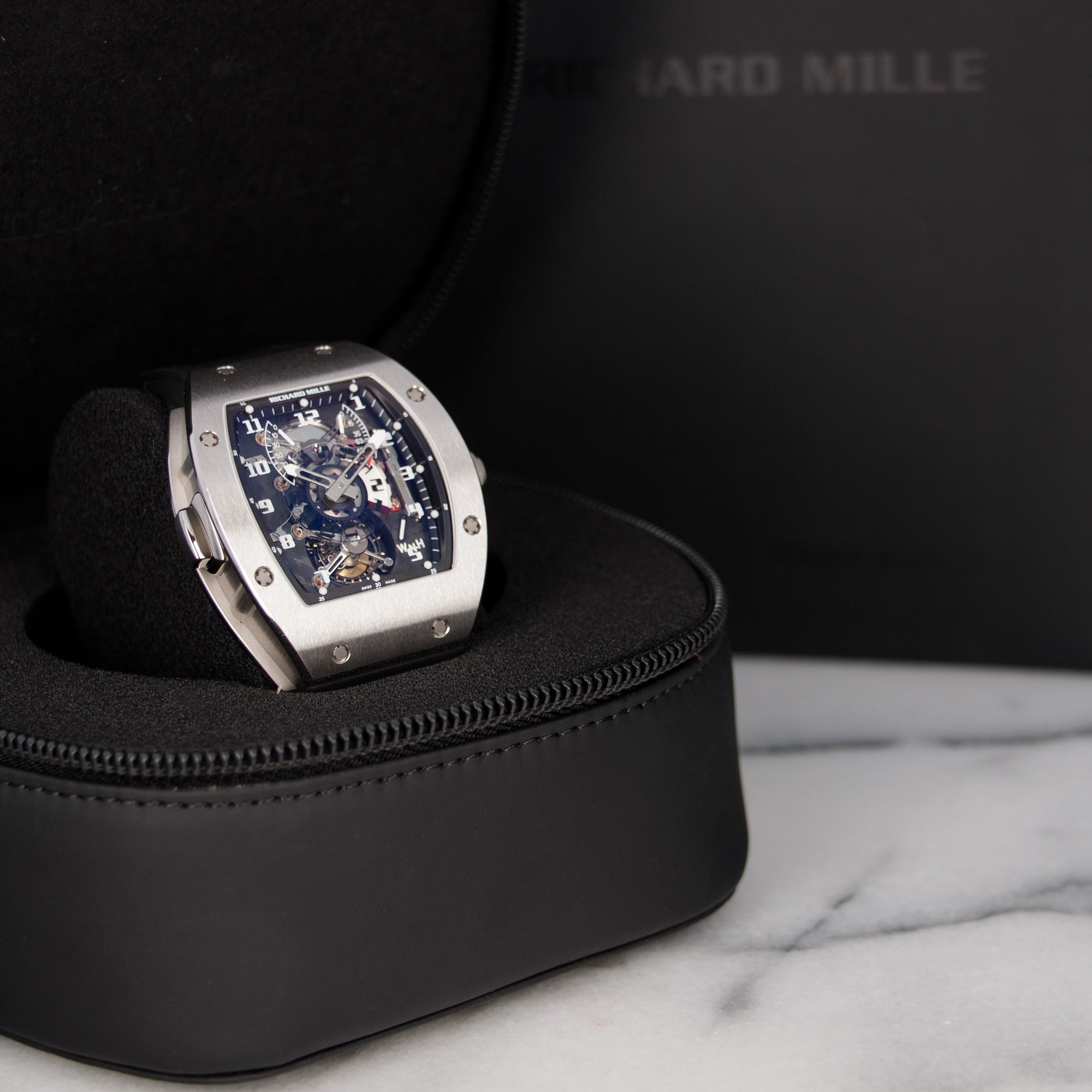 Richard Mille - Richard Mille Platinum GMT Tourbillon Watch Ref. RM003 - The Keystone Watches