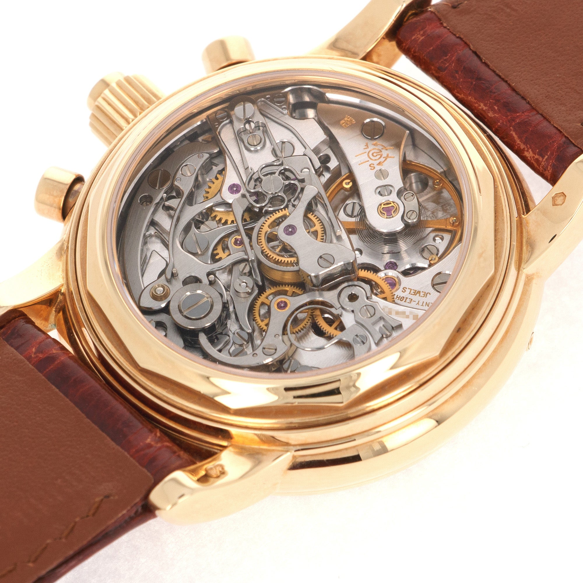 Patek Philippe - Patek Philippe Yellow Gold Perpetual Calendar Split Seconds Chrono Watch Ref. 5004 - The Keystone Watches