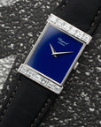 Chopard - Chopard White Gold Watch with Lapis Dial with Emerald Diamonds - The Keystone Watches
