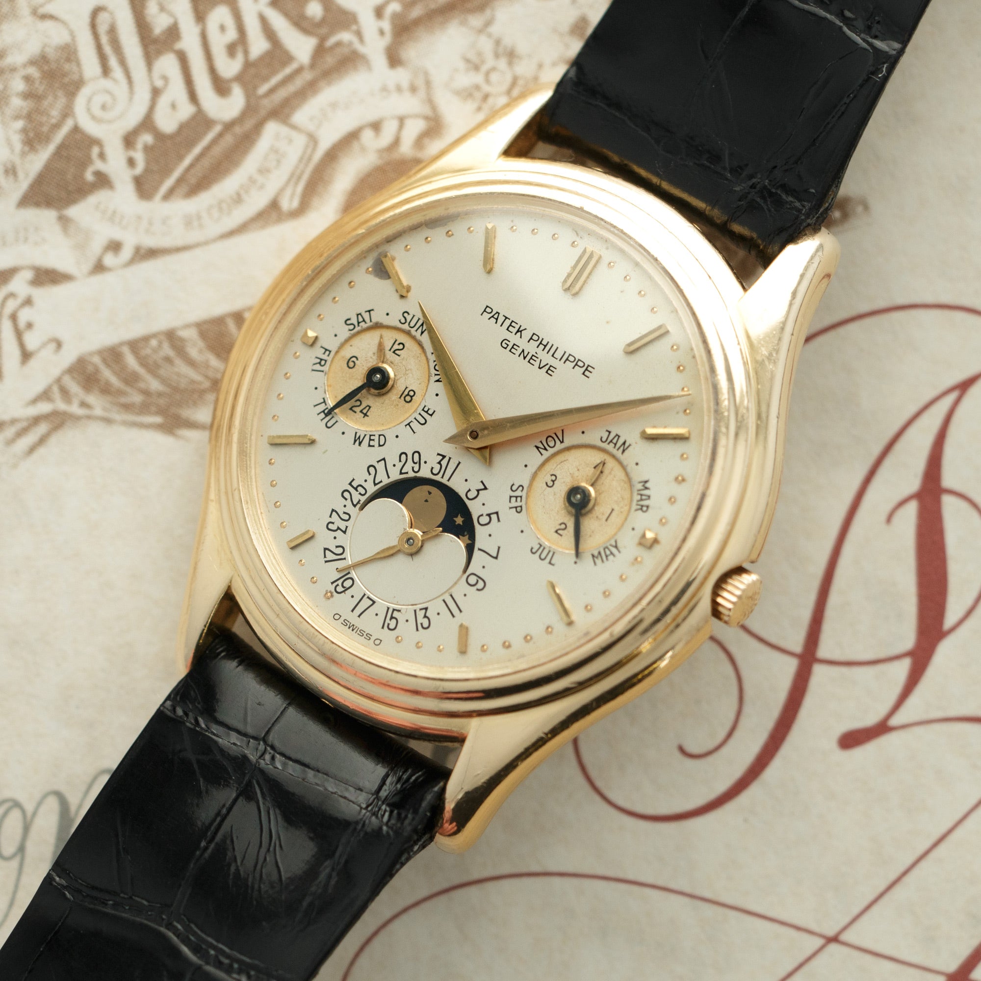 Patek Philippe - Patek Philippe Yellow Gold Perpetual Calendar First Series Watch Ref. 3940 - The Keystone Watches