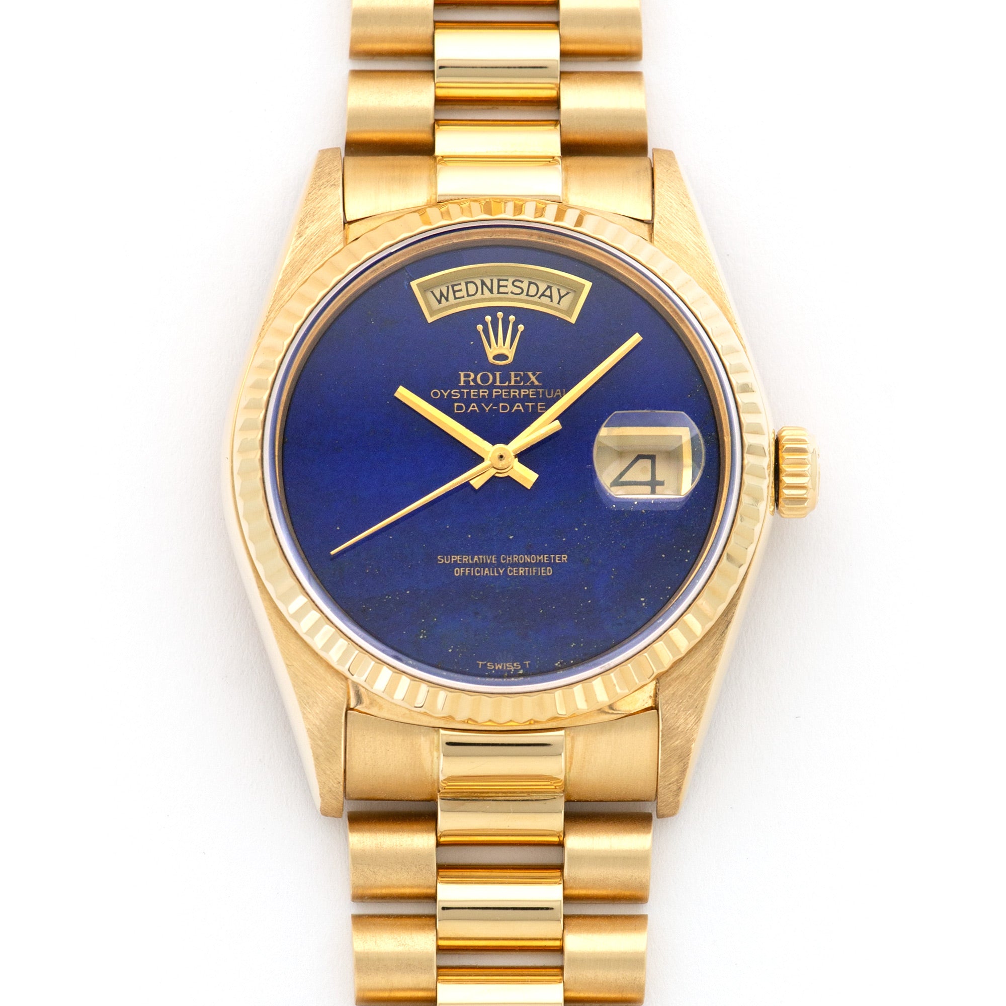 Rolex - Rolex Yellow Gold Day-Date Lapis Lazuli Watch Ref. 18038 - The Keystone Watches