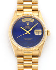 Rolex Yellow Gold Day-Date Lapis Lazuli Watch Ref. 18038