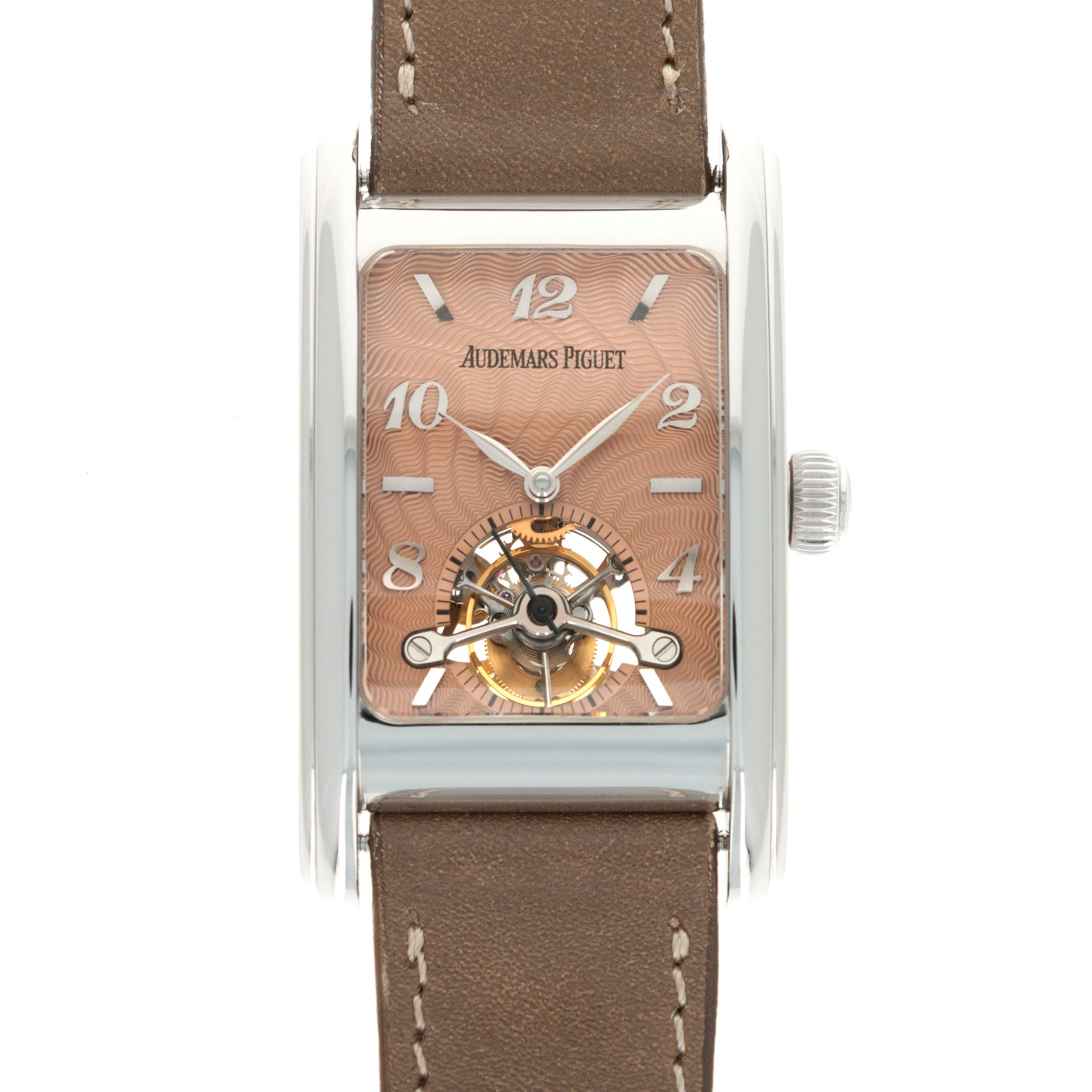 Audemars Piguet - Audemars Piguet Platinum Tourbillon Salmon Dial Watch - The Keystone Watches