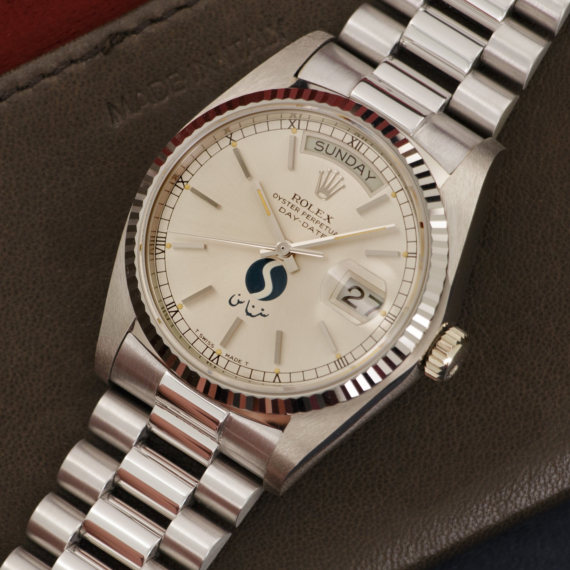Rolex - Rolex White Gold Day-Date in New Old Stock Condition, Made for Saudi Aviation SNAS - The Keystone Watches