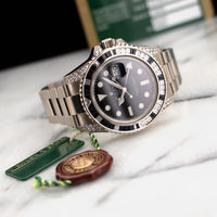 Rolex White Gold GMT-Master II Diamond & Sapphire Watch Ref. 116759