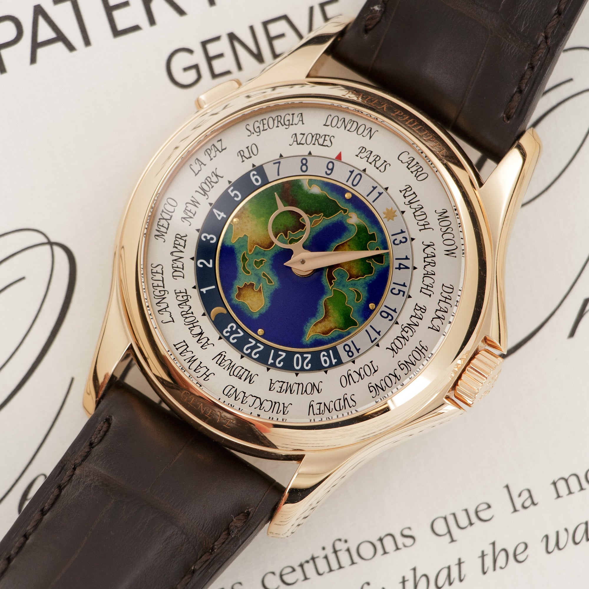 Patek Philippe - Patek Philippe Rose Gold Cloisonne World Time Ref. 5131 - The Keystone Watches