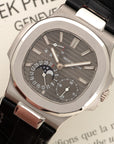 Patek Philippe - Patek Philippe White Gold Nautilus Moonphase Watch Ref. 5712 - The Keystone Watches