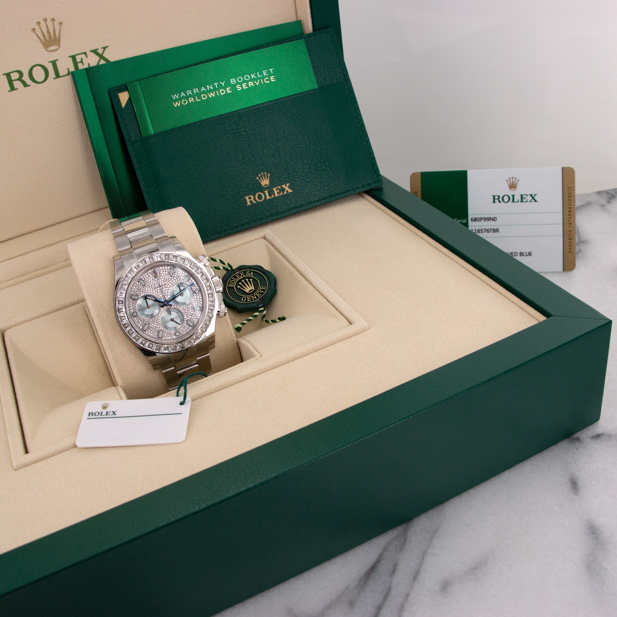 Rolex - Rolex Platinum and Diamond Daytona Cosmograph Watch Ref. 116576 - The Keystone Watches