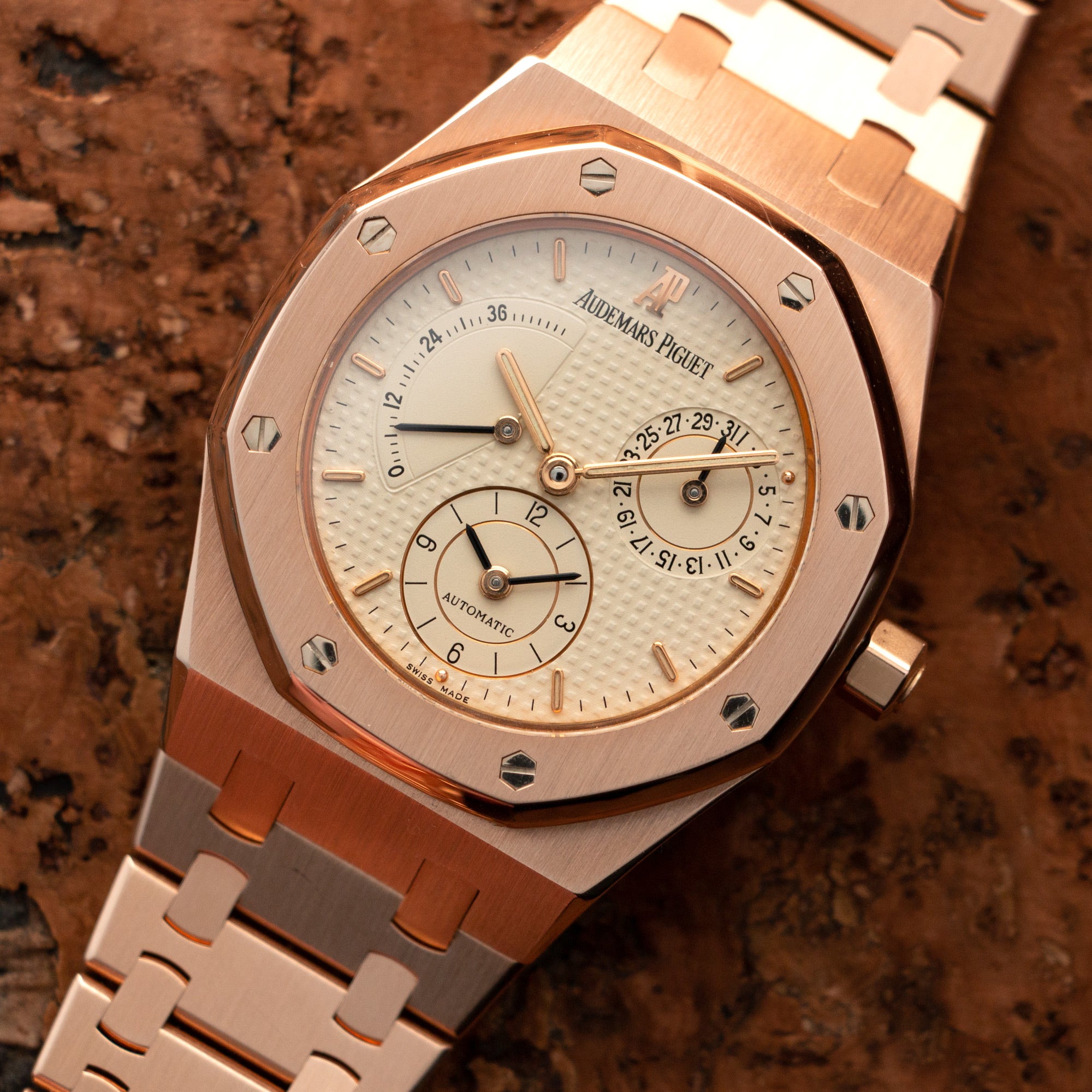 Audemars Piguet - Audemars Piguet Rose Gold Royal Oak Dual Time Ref. 25730 - The Keystone Watches