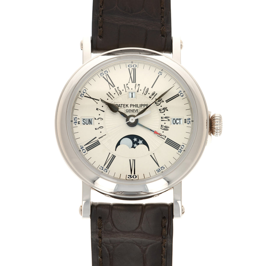 Patek Philippe White Gold Perpetual Calendar Retrograde Watch Ref. 5159