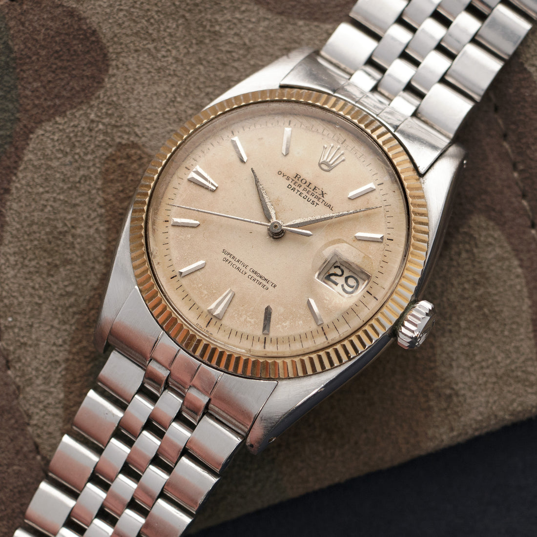 Rolex Stainless Steel Early Datejust Watch Ref. 6605