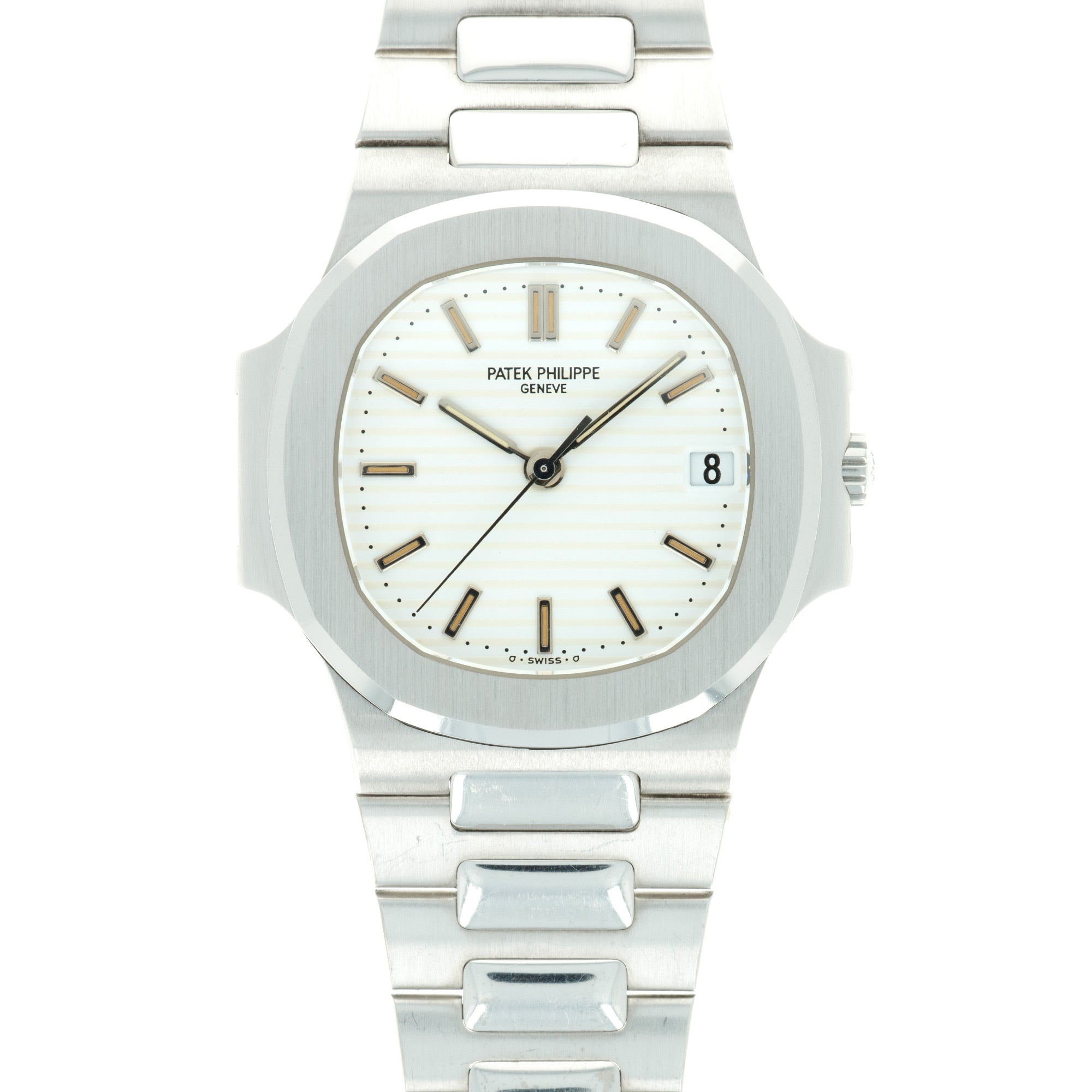 Patek Philippe - Patek Philippe White Gold Nautilus Ref. 3800 in Top Condition - The Keystone Watches