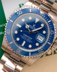 Rolex White Gold Smurf Submariner Watch Ref. 116619
