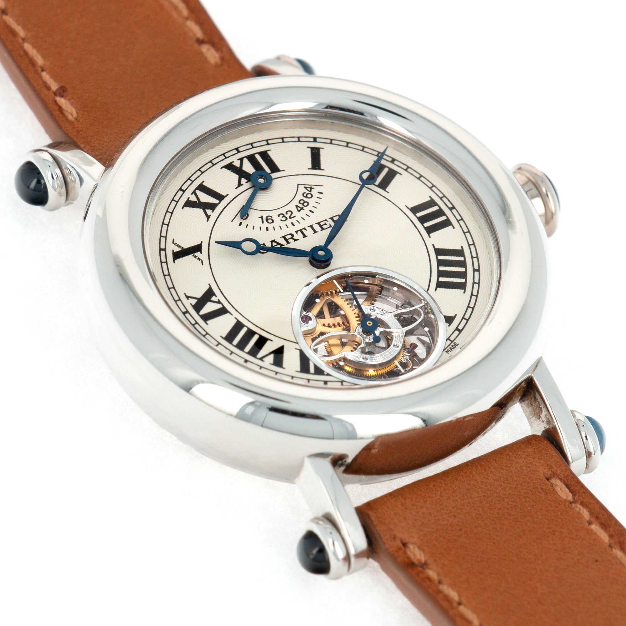 Cartier - Cartier Platinum Diabolo Tourbillon Watch - The Keystone Watches