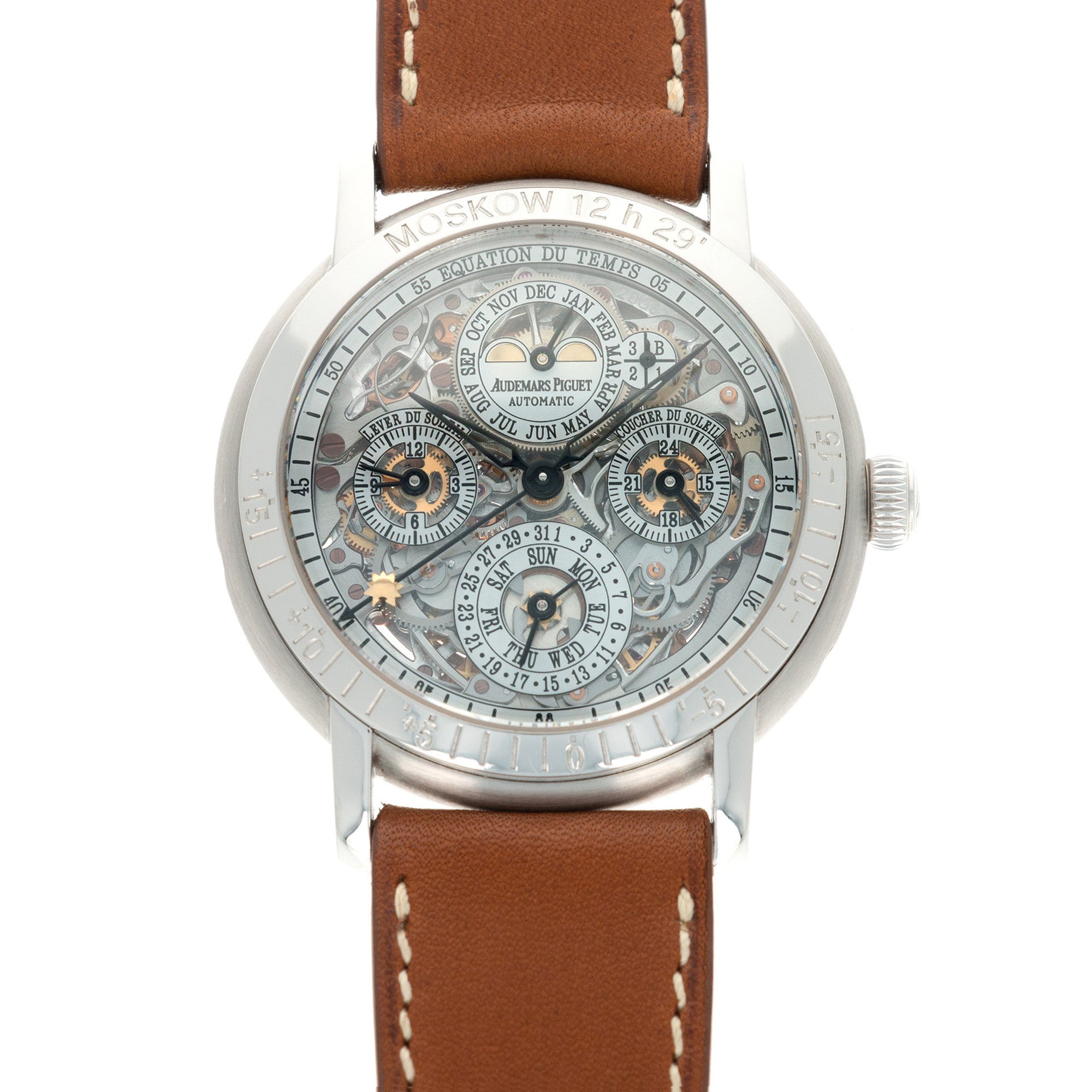Audemars Piguet - Audemars Piguet Platinum Perpetual Skeleton Watch - The Keystone Watches