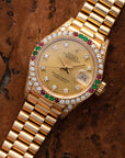 Rolex - Rolex Yellow Gold Datejust Diamond and Ruby Watch Ref. 69038 - The Keystone Watches