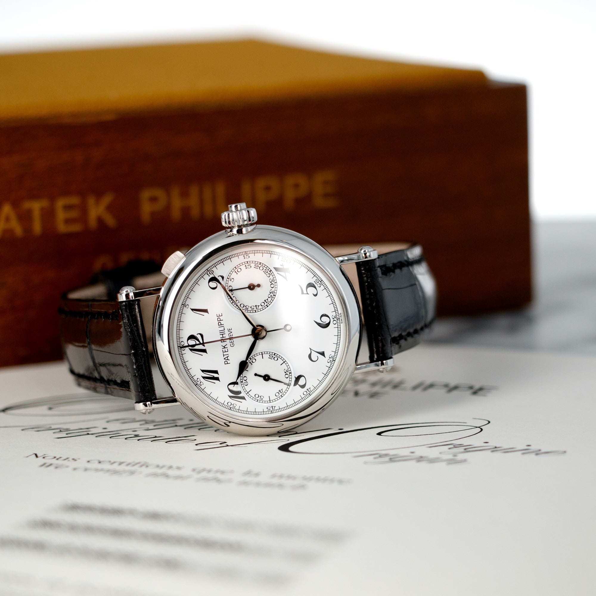 Patek Philippe - Patek Philippe Platinum Monopusher Split Seconds Chrono Ref. 5959 - The Keystone Watches