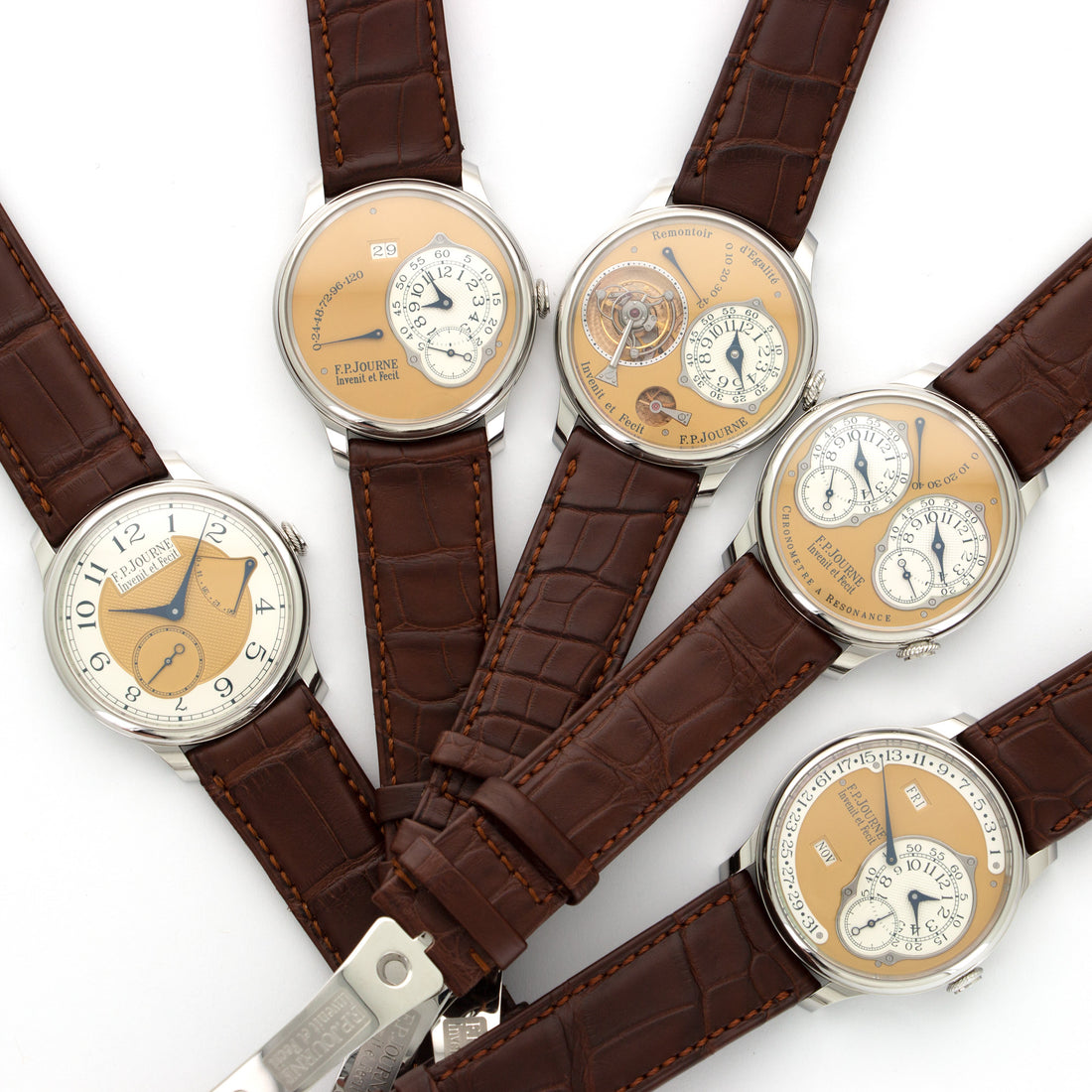 F.P. Journe Steel End of 38mm Five Watch Set from 2015