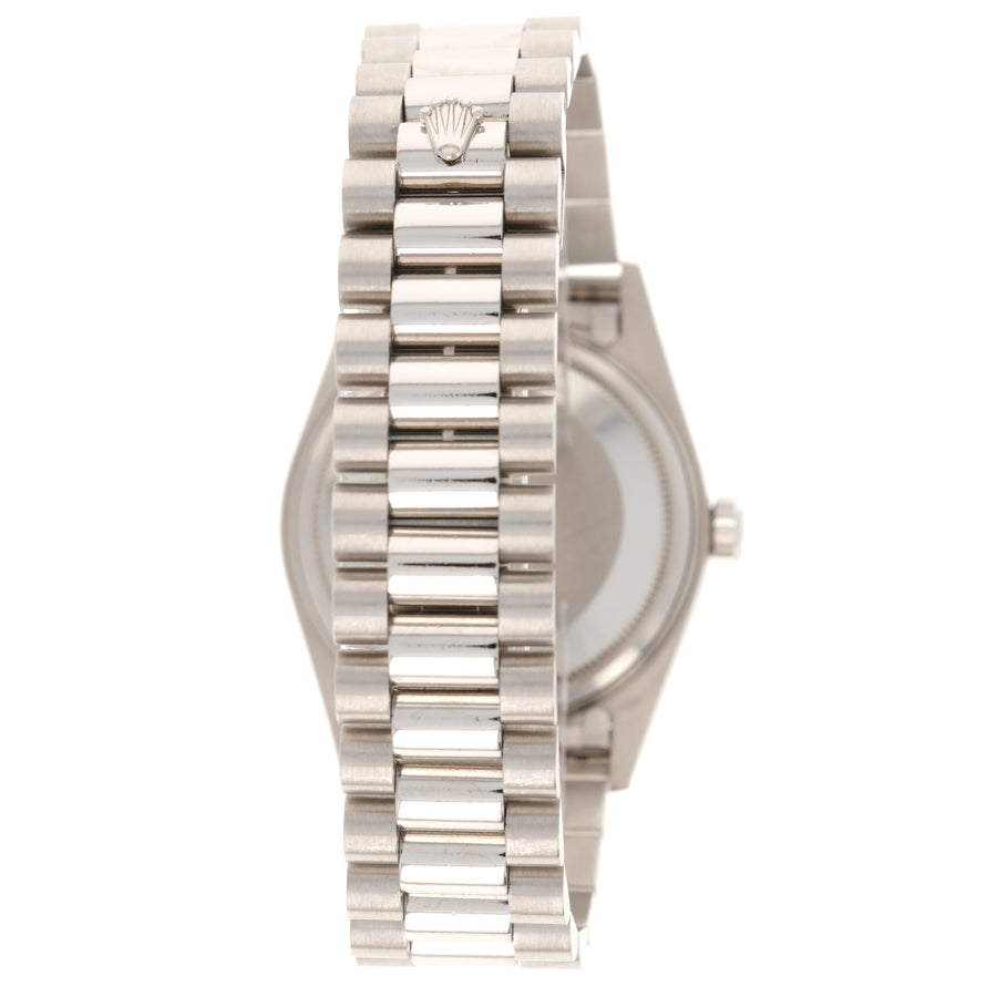 Rolex Platinum Day-Date Diamond Watch Ref. 18046